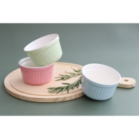 Рамекин из жаропрочной керамики Доляна &laquo;Нюд&raquo;, 200 мл, 9&times;5 см, цвет голубой