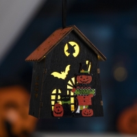Светодиодная подвеска &laquo;Дом Джека&raquo; 7 &times; 9.5 &times; 6 см, пластик, батарейки LR1130х3 (в комплекте), свечение тёплое белое