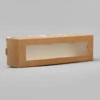 Коробка для макарун, кондитерская упаковка &laquo;С любовью крафт&raquo; 18 х 5.5 х 5.5 см