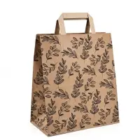 Пакет подарочный крафтовый &laquo;Эко&raquo;, 24 х 28 х 14 см