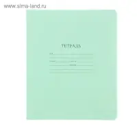 Тетрадь 12 листов в линейку &laquo;Зелёная обложка&raquo;, с алфавитом, 60 г/м&sup2;, белые листы, термоупаковка 25 шт.
