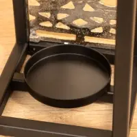 Подсвечник фонарь "Геральдика" 12,5х12,5х32 см, d 7,5 см, алюминий, железо