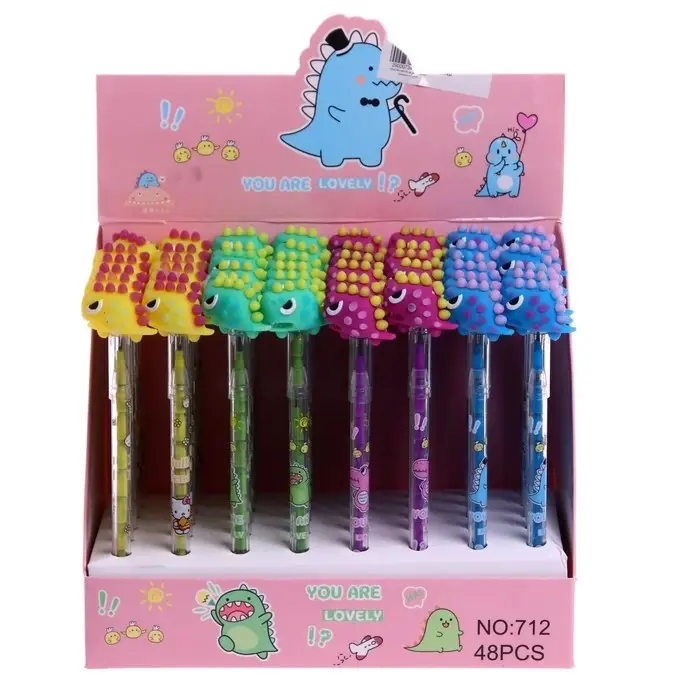 Карандаш - прикол секционный &laquo;Дракончик&raquo;, МИКС