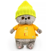 Мягкая игрушка &laquo;Кот Басик BABY в футболке и шапке&raquo;, 20 см