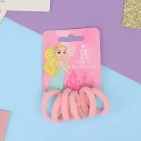 Резинка для волос "Махрушка спорт" (набор 6 шт) полосы диагональ, 2,5 см, микс