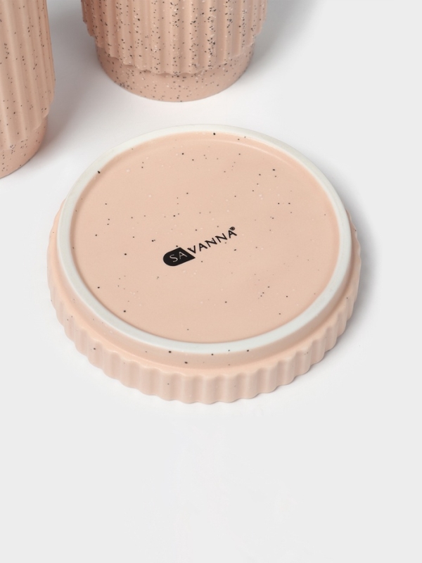 Набор для ванной "Крошка" 3 предмета (дозатор для мыла, стакан, мыльница)