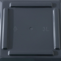 Кашпо со вставкой &laquo;Стиль&raquo;, 3 л, цвет графит