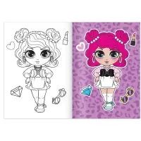 Раскраска &laquo;WOW Girls. Модный показ&raquo;, формат А5, 12 стр.