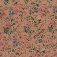 Бумага упаковочная крафтовая &laquo;Цветы&raquo;, 70 &times; 100 см