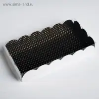 Коробка для печенья, кондитерская упаковка с пластиковой крышкой, Love you, тиснение, 21 х 10.5 х 3 см