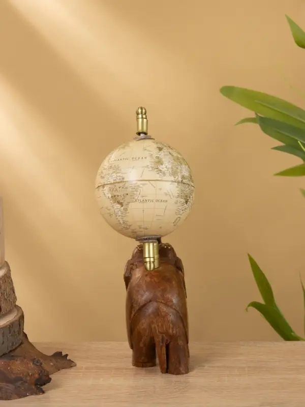 Глобус сувенирный, 11&times;8&times;21 см, подставка дерево