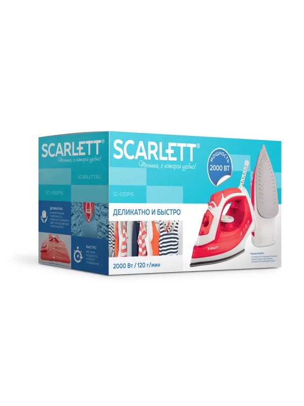 Утюг с антипригарным покрытием 2000 Вт SC-SI30P15