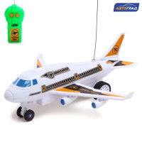 Самолет на радиоуправлении &laquo;Лайнер&raquo;, световые эффекты, работает от батареек, цвет белый