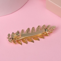 Заколка-автомат для волос "Либерти" веточка, 8,8 см, золото