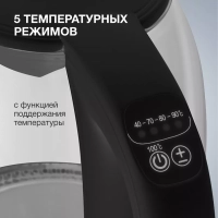 Чайник HYK-S3809 1.7л. 2200Вт черный