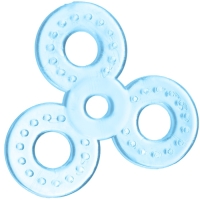 Набор прорезывателей силиконовых &laquo;Мой Зайка&raquo;, с погремушкой, 3 шт., на присоске, в кейсе, Крошка Я