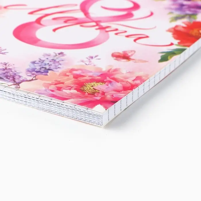 Блокнот, А6, 40 л. в клетку, обложка картон &laquo;8 марта&raquo;