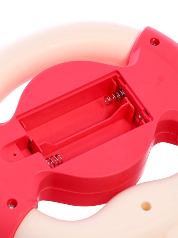 Музыкальный руль &laquo;Малыш зайчик&raquo;, звуковые и световые эффекты, розовый