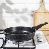 Сковорода &laquo;Гранит Star&raquo;, d=24 см, съёмная ручка, антипригарное покрытие, цвет чёрный