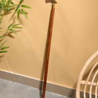 Трость деревянная, шишам, латунь 94 см