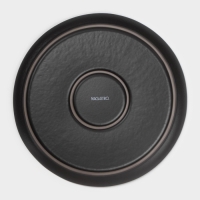 Тарелка Magistro Black style, d=23 см, фарфор, цвет чёрный