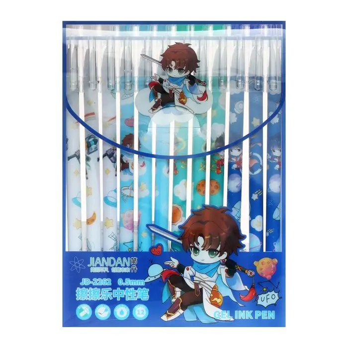 Ручка гелевая &laquo;Аниме&raquo;, со стираемыми чернилами, стержень синий, МИКС