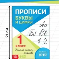 Книга &laquo;Прописи. Буквы и цифры&raquo;, 24 стр.