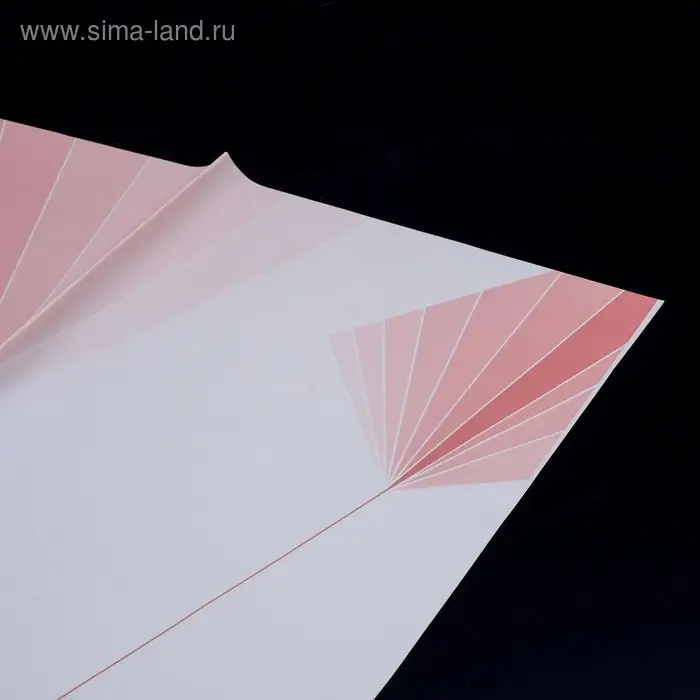 Пленка для цветов, розовый "Линии" 57&times;57 см