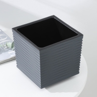 Кашпо со вставкой &laquo;Стиль&raquo;, 3 л, цвет графит