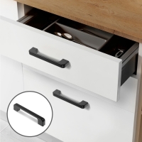 Ручка-скоба CAPPIO FREEDOM, м/о 96 мм, цвет черный, 10 шт.