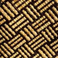 Сумка плетёная из пандана 27х19х42 см, цв. бежево-коричневый