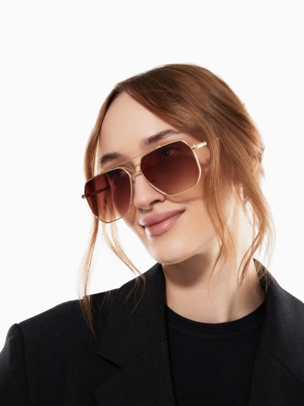 Очки солнцезащитные uv 400, дужка 14.2 см, ширина 13.1 см, линза 5.1 х 5.9 см