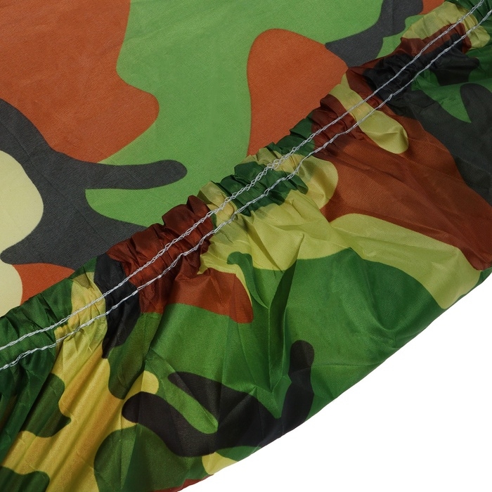 Тент автомобильный, водонепроницаемый, полиэстер, камуфляж хаки, размер L 483*178*119 см