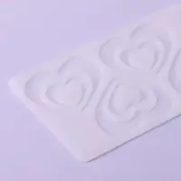 Форма для шоколада &laquo;Сердцем к сердцу&raquo;, силикон, 4 ячейки, 19&times;11.5&times;0.3 см, прозрачная