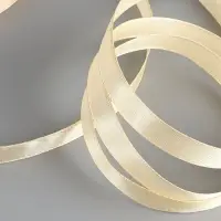 Лента атласная, 10 мм, 23&plusmn;1 м, светло-жёлтая