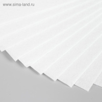 Фетр жесткий 1 мм "Белоснежный" набор 10 листов формат А4