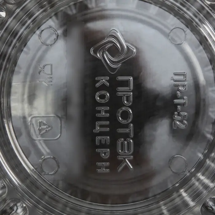 Контейнер для торта одноразовый с неразъёмной крышкой ИП-52 В, 23&times;11.4 см, внутренний 21&times;10.1 см, пластик, прозрачный