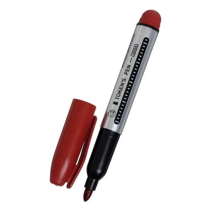 Маркер перманентный, 4.0 мм, красный