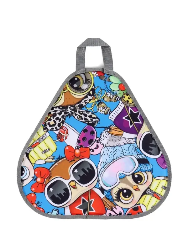 Ледянка мягкая треугольная Sova, голубой, рисунок МИКС