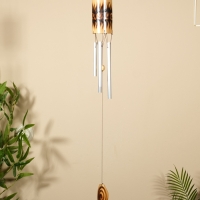 Музыка ветра "Цилиндр" бамбук, дерево, алюминий 8х8х85 см