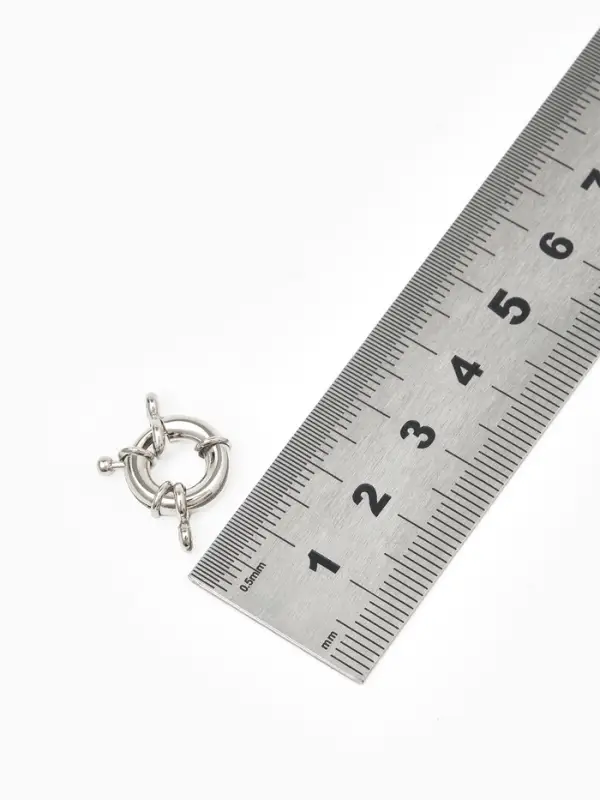 Застежка-карабин "Штурвал", 13 мм, цвет серебро