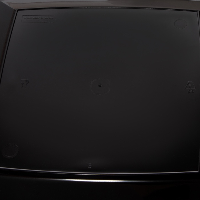 Тарелка пластиковая одноразовая, 17,2&times;17,2 см, квадратная, плоская, МИКС