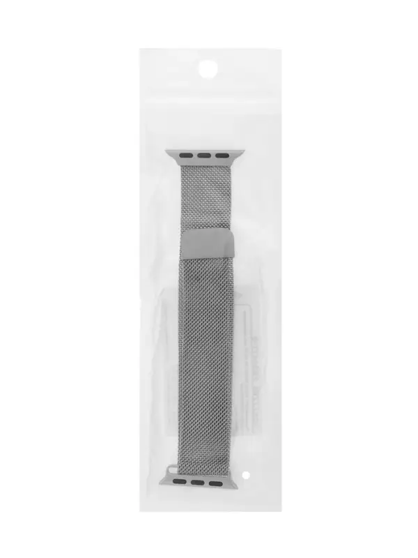 Ремешок для Apple Watch 38 40 41 мм, миланская петля, серебристый