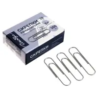 Скрепки канцелярские GLOBUS, 28 мм, 100 шт., оцинкованные