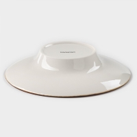 Тарелка фарфоровая для пасты Magistro &laquo;Церера&raquo;, 160 мл, d=21 см, цвет оранжевый