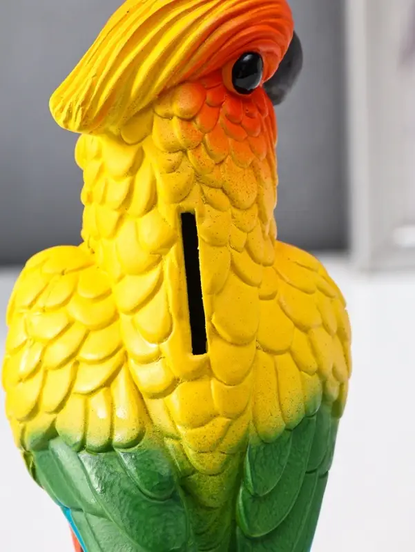 Копилка Попугай, цветной, 21*8,5*9,5 см