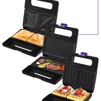 Вафельница электрическая для венских вафель КТ-3611 (3 в 1)