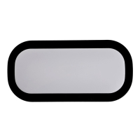 Светильник светодиодный, 24 Вт, IP54, 4000К, 220 В, овал, черный