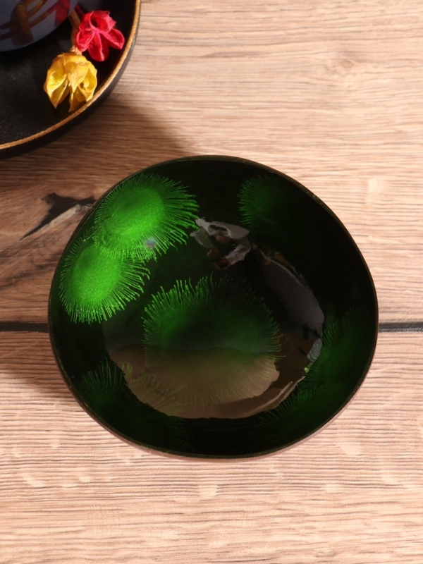 Чаша "Листья" 14х14х6 см, кокос