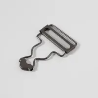 Застёжка для комбинезона, 32 мм, 10 шт., цвет чёрный никель